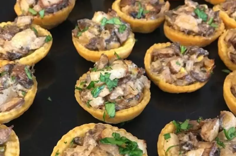 Mushroom Apple Tartlets